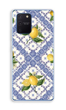 Blue tiles and lemons