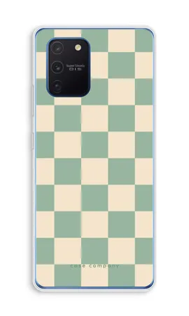 Checkered Mint, Samsung Galaxy Note 10 Lite soft hoesje