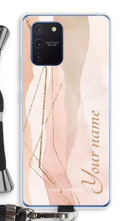 Gold Lines Namecase - Blush