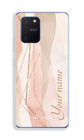 Gold Lines Namecase - Blush