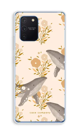 Floral Whales, Coque souple Samsung Galaxy Note 10 Lite