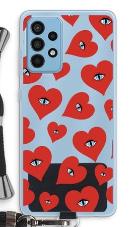 Red heart eyes