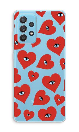Red heart eyes