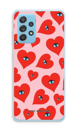Red heart eyes