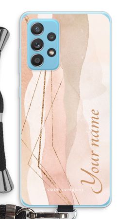 Gold Lines Namecase - Blush