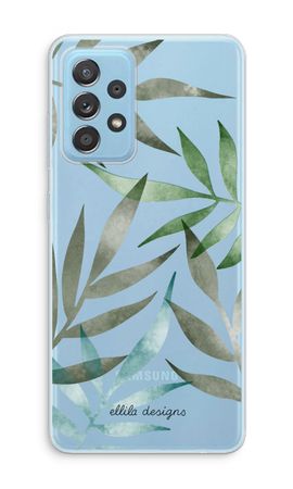 Tropical watercolor leaves