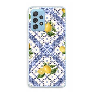 Blue tiles and lemons