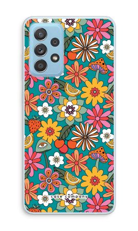 Retro Flowers N°2 - Blue