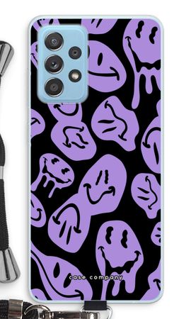 Schmelzender Smiley - Lila