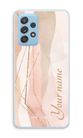 Gold Lines Namecase - Blush