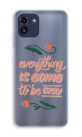 Optimistic flower girl