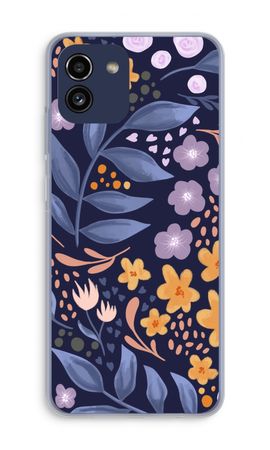 Flowers with blue leaves