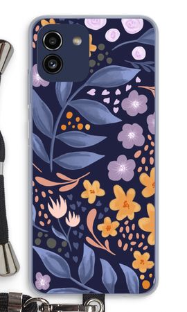 Flowers with blue leaves