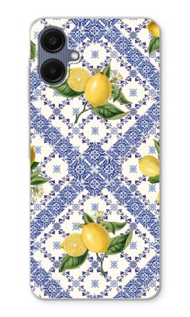 Blue tiles and lemons