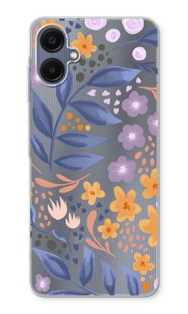 Flowers with blue leaves