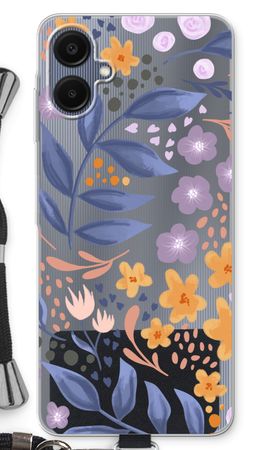 Flowers with blue leaves