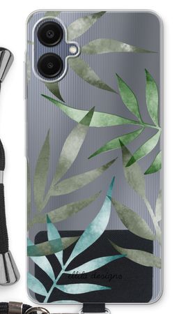 Tropical watercolor leaves