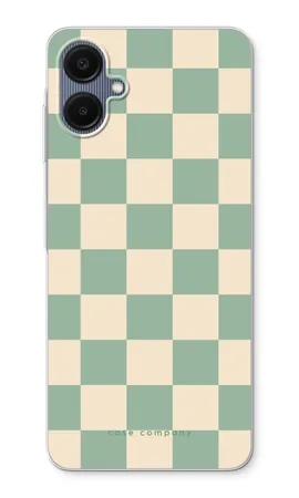 Checkered Mint, Samsung Galaxy A06 pehme ümbris