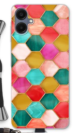 Hexagons in stained glass