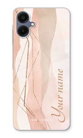 Gold Lines Namecase - Blush