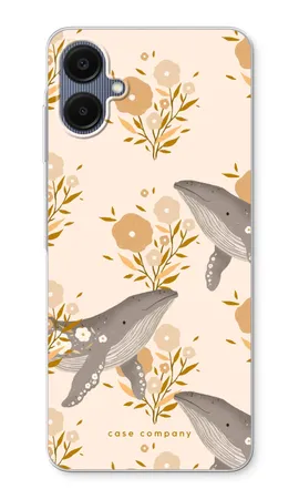 Floral Whales, Samsung Galaxy A06 weiche Hülle