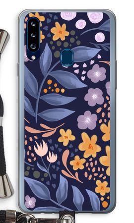 Flowers with blue leaves