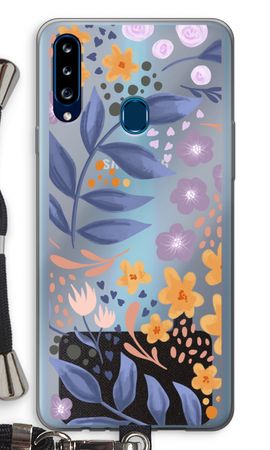 Flowers with blue leaves