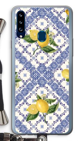Blue tiles and lemons