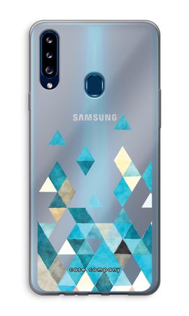 Coloured triangles blue