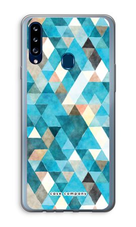 Coloured triangles blue