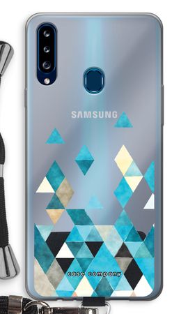 Coloured triangles blue
