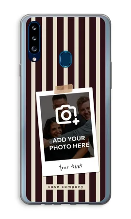 Polaroid - Retro, Samsung Galaxy A20s weiche Hülle