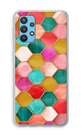Hexágonos en vidrieras