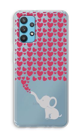 Elefante y corazones