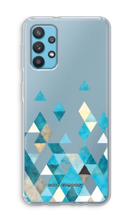 Triángulos color azul