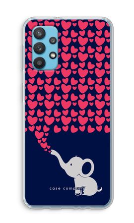 Elefante y corazones