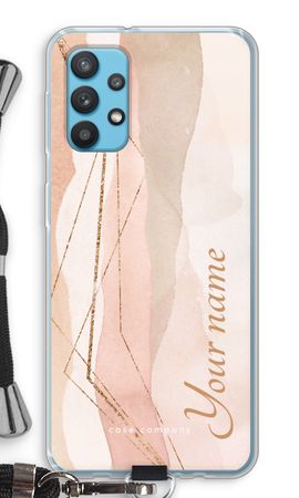 Gold Lines Namecase - Blush