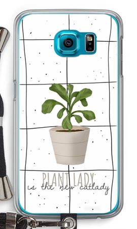 Houseplant on windowpane