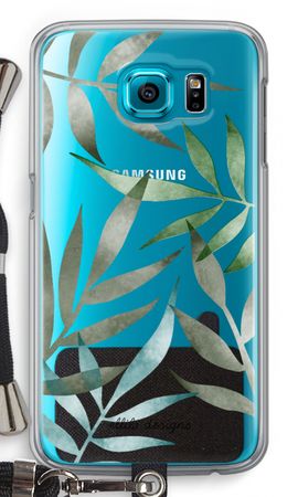 Tropical watercolor leaves