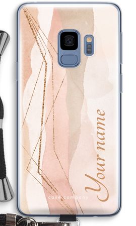 Gold Lines Namecase - Blush