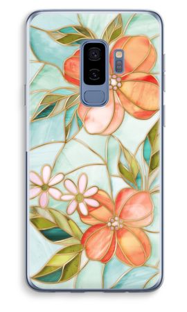 Oranje glas in lood bloem