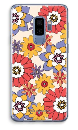 Retro bloemen - Geel