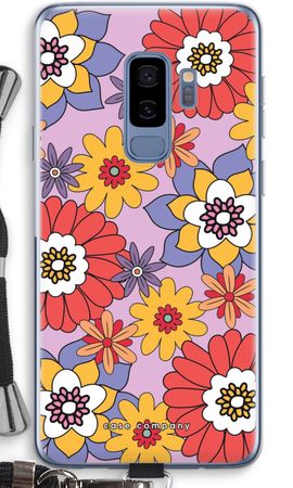 Fleurs rétro - violet