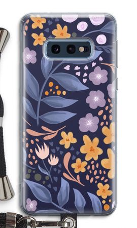 Flowers with blue leaves