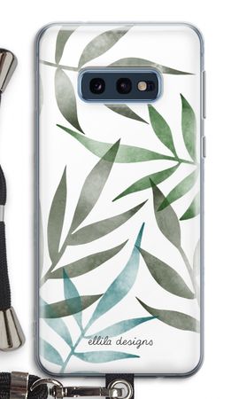 Tropical watercolor leaves