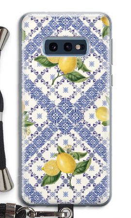 Blue tiles and lemons