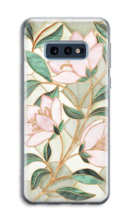 Orangefarbene Glasmalerei-Blume