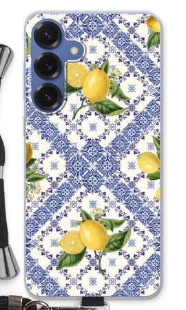 Blue tiles and lemons