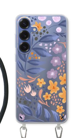 Flowers with blue leaves