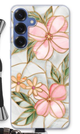 Orange färgad glasblomma